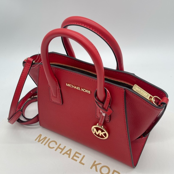 Michael Kors Small Avril TZ Satchel Bag Flame - Picture 4 of 13